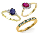 Gold Gemstone Rings