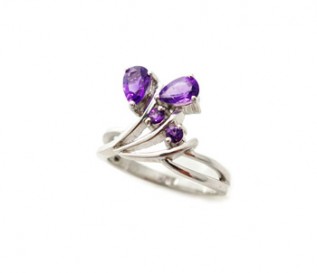 Amethyst Sterling Silver Ring