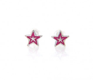 Kids Stars Silver Earrings