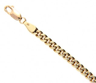 Men's 9ct Yellow Gold Curb Chain 21 Inch