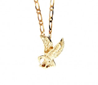 Men's 9k Gold Eagle Hawk Pendant