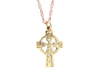 Men's 9k Gold Celtic Cross Pendant