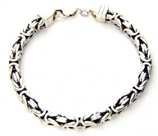 Men's Byzantine Sterling Silver Bracelet 