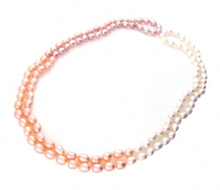 7-8mm Drop Multicolour Pearl 48 Inch Necklace