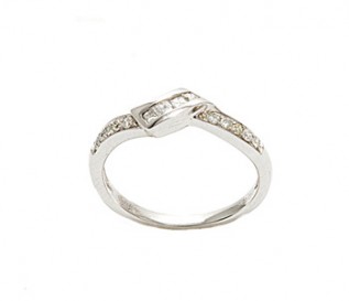 950 Platinum 0.37Ct Diamond Wedding Ring