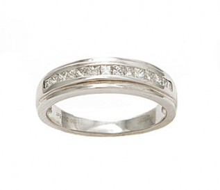 Platinum Princess Diamond 0.45 Ct Wedding Ring
