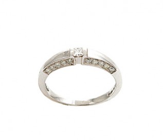 Platinum 0.35Ct Diamond Engagement Ring