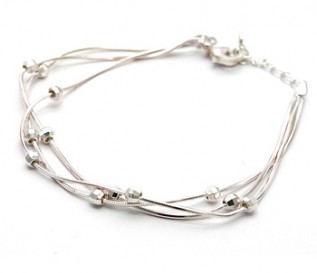 925 Silver Floating Balls Bracelet