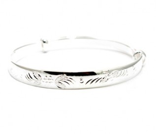 925 Sterling Silver Expandable Bangle