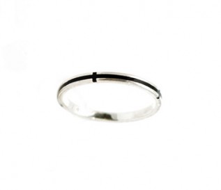 925 Silver Enamelled Band