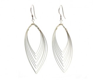 925 Silver Flame Earrings