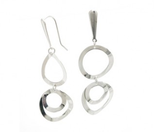 925 Sterling Silver Circles Earrings