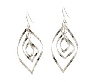 925 Sterling Silver Flame Earrings