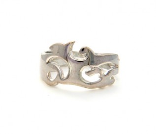 925 Silver Curves & Curls Ring