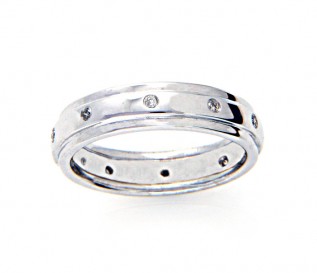 9ct White Gold 0.12ct Diamond Eternity Ring