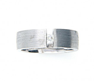 18k White Gold 0.08ct Diamond Wedding Ring