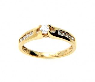 18k Yellow Gold 0.38ct Diamond Engagement Ring