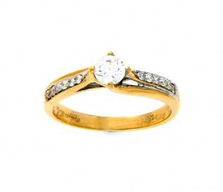 18k Yellow Gold 0.41ct Diamond Engagement Ring