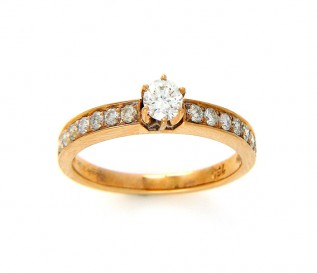 18k Yellow Gold 0.53ct Diamond Engagement Ring