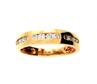 18k Yellow Gold 0.51ct Diamond Wedding Ring