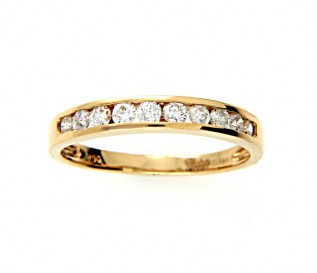 18ct Yellow Gold 0.49ct Diamond Wedding Ring