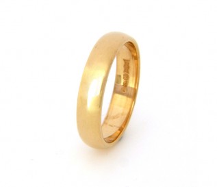 18k Yellow Gold 4mm Wedding Band