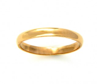 9k Yellow Gold 2mm Wedding Band